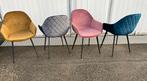 93 eetkamerstoelen horeca restaurant stoelen velvet nieuw, Ophalen, Overige kleuren, Nieuw, Metaal