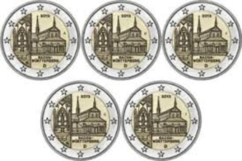 5x 2 euro Duitsland 2013 ADFGJ - Abdij van Maulbronn - UNC, Postzegels en Munten, Munten | Europa | Euromunten, Setje, 2 euro