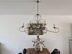 Mat grijze kroonluchter breed 115 bij 90, hoogte 70 tot 110, Ophalen, Zo goed als nieuw, Metaal, Klassiek /modern