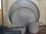 16 delig “Manhattan” servies, Huis en Inrichting, Keuken | Servies, Ophalen, Nieuw, Porselein, Overige stijlen