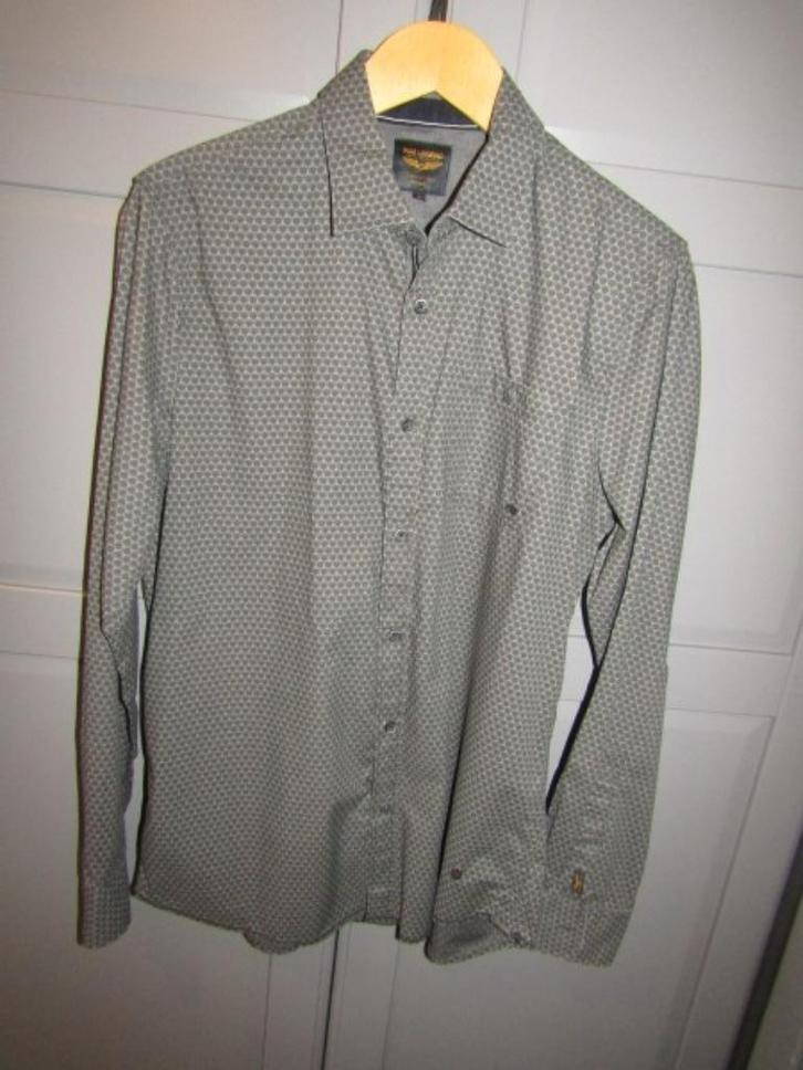 G601 PME Legend Pall Mall mt L overhemd grijs borstzakje, Kleding | Heren, Overhemden, Zo goed als nieuw, Halswijdte 41/42 (L)