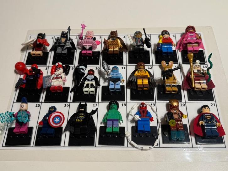 Minifigs SUPER HEROES - Geen LEGO!,maar zeer mooie replica's, Kinderen en Baby's, Speelgoed | Bouwstenen, Zo goed als nieuw, Overige merken