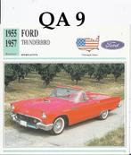 Qa9 autokaart ford thunderbird 1955 / 1957, Verzenden, Zo goed als nieuw, Auto's