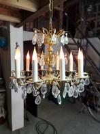 oude Franse kroonluchter, Ophalen of Verzenden, Gebruikt, Glas, Frans antiek brocante