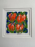 Zeefdruk Ad van Hassel , Tulpen, Antiek en Kunst, Kunst | Litho's en Zeefdrukken, Ophalen