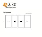 Glas schuifpui Aluxe B 580 x H 230 cm Voorraad NIEUW € 3975, Ketelmeerstraat 152, Aluxe, Overige typen, Nieuw