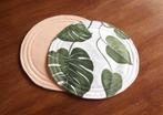 Pannenonderzetters - Ronde vorm 2 st. monstera print/geel, Verzenden, Nieuw, Pot of Pan
