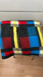 Vintage wollen deken. Mondriaan patroon en kleuren., Ophalen of Verzenden, Zo goed als nieuw