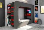 TRASMAN The Cube Gaming Bed 120x200 Antraciet - Nieuwstaat!, Ophalen of Verzenden, Zo goed als nieuw, Hoogslaper