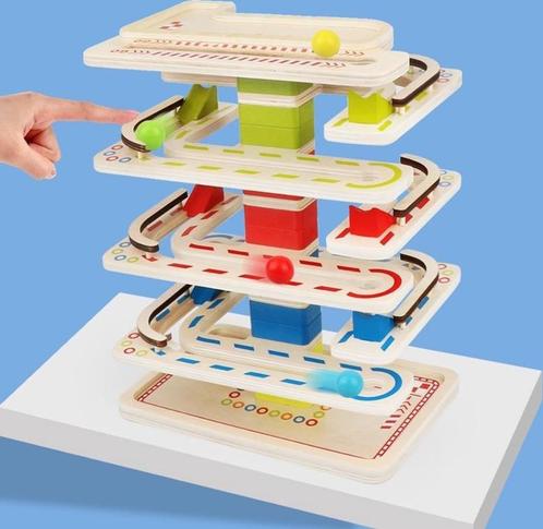 Houten Ballenbaanspel, Kinderen en Baby's, Speelgoed | Houten speelgoed, Overige typen, Ophalen of Verzenden