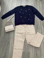 Leuke Mango trui met bloemetjes/  maat l, Maat 38/40 (M), Mango, Blauw, Ophalen of Verzenden