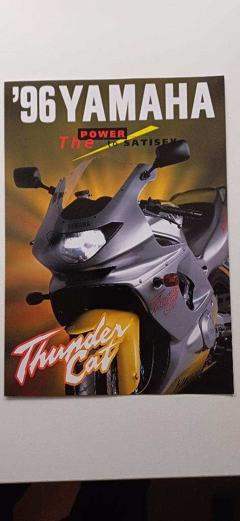 Originele folder Yamaha YZF 600 R Thundercat 1996 Engels, Ophalen of Verzenden, Yamaha