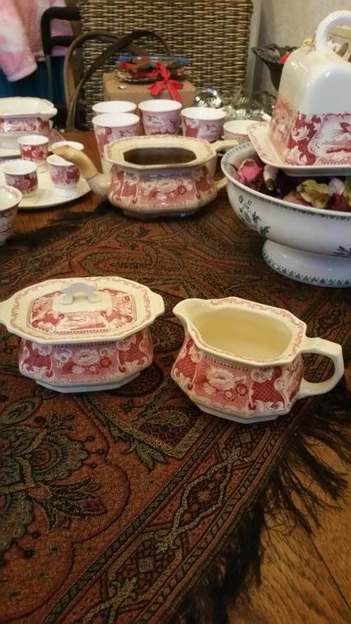 tekoop 2 delen societe ceramique victoria, Antiek en Kunst, Antiek | Servies los, Ophalen