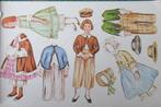 nieuw set van 6 kaarten DILLY DOLLIES cut outs, 26x17 cm., Verzenden, Nieuw, Pop
