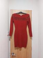 Wijnrode Midi-jurk van Moewy, One size, Ophalen of Verzenden, Zo goed als nieuw, Onder de knie
