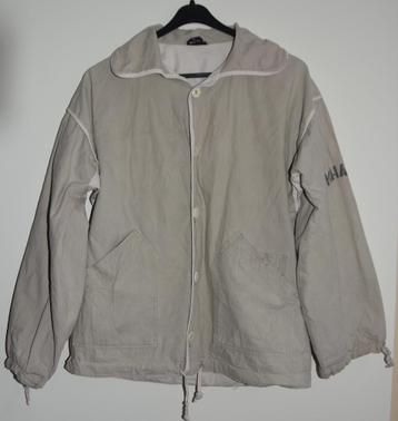 Retro Khaki College jas jack vintage maat 170 Hewa Vintage beschikbaar voor biedingen