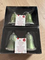 Kerstklok - 4 stuks, glas, groen, nieuw in doosje!, Diversen, Ophalen of Verzenden, Zo goed als nieuw