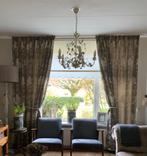 4 Luxe Gordijnen met Dubbele Plooi, Huis en Inrichting, Stoffering | Gordijnen en Lamellen, Ophalen, Zo goed als nieuw, 100 tot 150 cm
