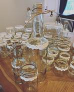 50 glazen potjes flesjes bruiloft decoratie versiering Nieuw, Nieuw, Versiering, Ophalen of Verzenden