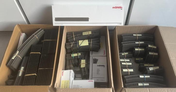 Marklin C-rails, Hobby en Vrije tijd, Modeltreinen | H0, Gebruikt, Rails, Wisselstroom, Märklin, Ophalen of Verzenden