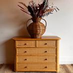 Rotan ladekast commode vintage, Huis en Inrichting, Kasten | Ladekasten, Ophalen, Vintage, 50 tot 100 cm, Zo goed als nieuw