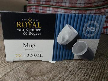 Royal Van Kempen & Begeer mokken 220ml Wit beschikbaar voor biedingen
