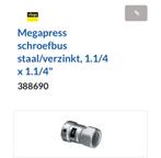 Megapress Schroefbus Staal/Verzinkt 1.1/4 x 1.1/4, Ophalen of Verzenden, Nieuw