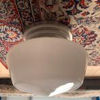 Art Deco plafondlamp.school lamp,druppel,opaline, Ophalen of Verzenden, Zo goed als nieuw, Glas, Art deco