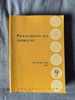 Privaatrecht als Opdracht - P.A.M. Croes - 9e druk, Ophalen of Verzenden, Alpha, Gelezen, WO