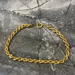 18 karaat gouden armband rope schakel, Ophalen of Verzenden, Zo goed als nieuw, Goud