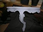 console wandtafeltje witte krijtverf 39 cm. breed, Ophalen of Verzenden