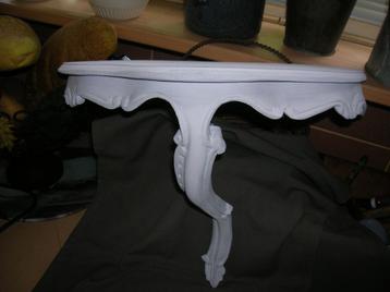 console wandtafeltje witte krijtverf 39 cm. breed beschikbaar voor biedingen