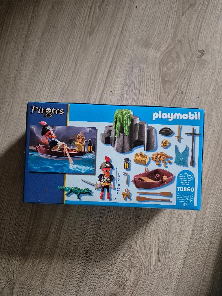 playmobil 70860 piraten schat verstop plaats, Ophalen of Verzenden, Nieuw, Complete set