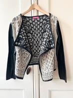 Paris et Moi vest/jasje, zwart/creme/goud, maat S/M, Kleding | Dames, Ophalen of Verzenden, Zo goed als nieuw, Maat 38/40 (M)