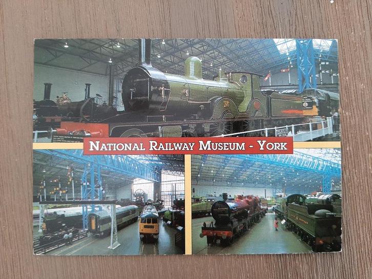 National Railway Museum - YORK, gelopen, kinderzegel stempel, Verzamelen, Spoorwegen en Tramwegen, Gebruikt, Trein, Kaart of Prent
