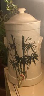 Waterdispenser Keramische met Bamboe Patroon, Huis en Inrichting, Woonaccessoires | Vazen, Ophalen, Zo goed als nieuw