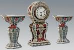 Holland Utrecht (Stel) Klok + 2 coupes (1), Antiek en Kunst, Antiek | Keramiek en Aardewerk, Ophalen of Verzenden