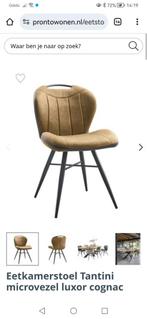 Nieuw eetkamerstoelen Pronto Tantini 2xgroen en 2xcognac, Ophalen, Overige kleuren, Nieuw, Vier