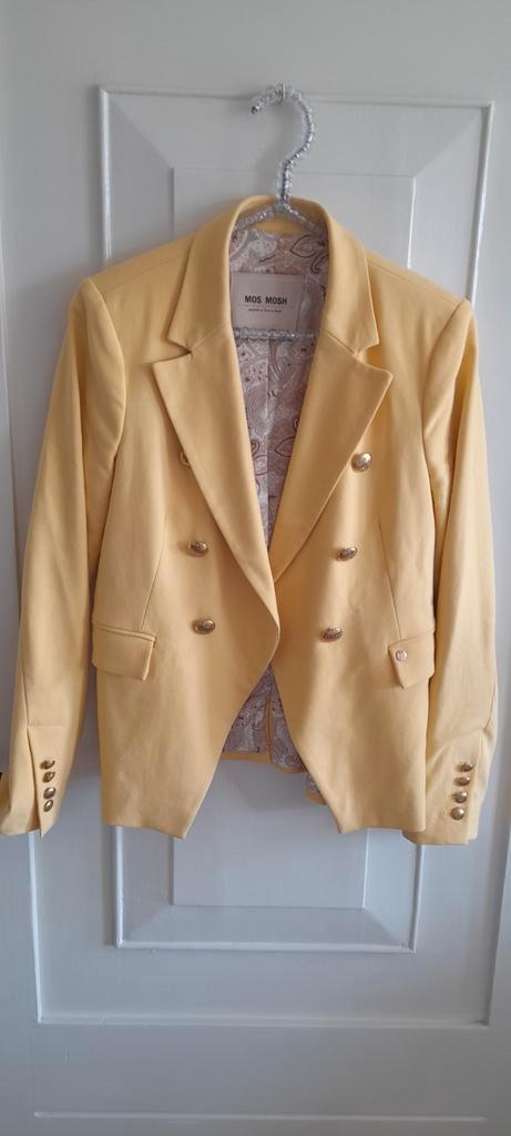 Mos Mosh Beliz Twiggy jasje in nwst advocaatkleur S, Kleding | Dames, Jasjes, Kostuums en Pakken, Zo goed als nieuw, Jasje, Maat 36 (S)