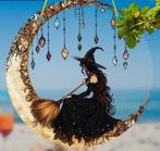Raamhanger Heks met bezem in halve maan, Ophalen of Verzenden, Nieuw