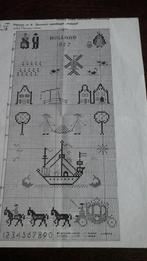 Borduurpatroon souvenir wandlapje holland, Ophalen of Verzenden, Zo goed als nieuw, Handborduren, Patroon