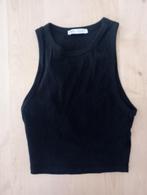 zwarte top, topje Zara mt M, Ophalen of Verzenden, Zo goed als nieuw, Zwart, Zonder mouw