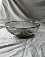 Vintage Alessi RVS design draadmand | retro fruitmand Ø 25cm, Ophalen, Overige materialen, Mand, Rond