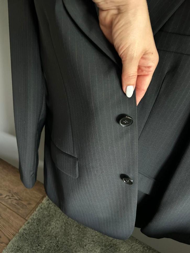 Esprit heren kostuum | maat 50 | zwart met krijtstreep, Kleding | Heren, Kostuums en Colberts, Zo goed als nieuw, Maat 52/54 (L)