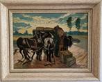 Jules Verwest 1883-1957, olieverf op paneel, Ophalen of Verzenden