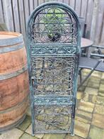 Ijzeren wijnrek, Huis en Inrichting, Woonaccessoires | Wijnrekken, Ophalen of Verzenden, Metaal, Minder dan 50 cm, 5 tot 15 flessen