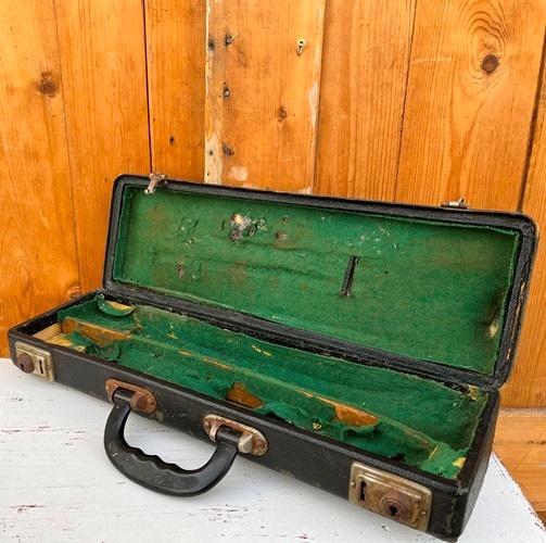 Koffer zwart origineel instrument gebruikt 41,5 x 13 x 10 cm, Muziek en Instrumenten, Behuizingen en Koffers, Gebruikt, Klarinet
