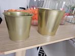 2 Golden plant pots, Ophalen, Zomer, Volle zon