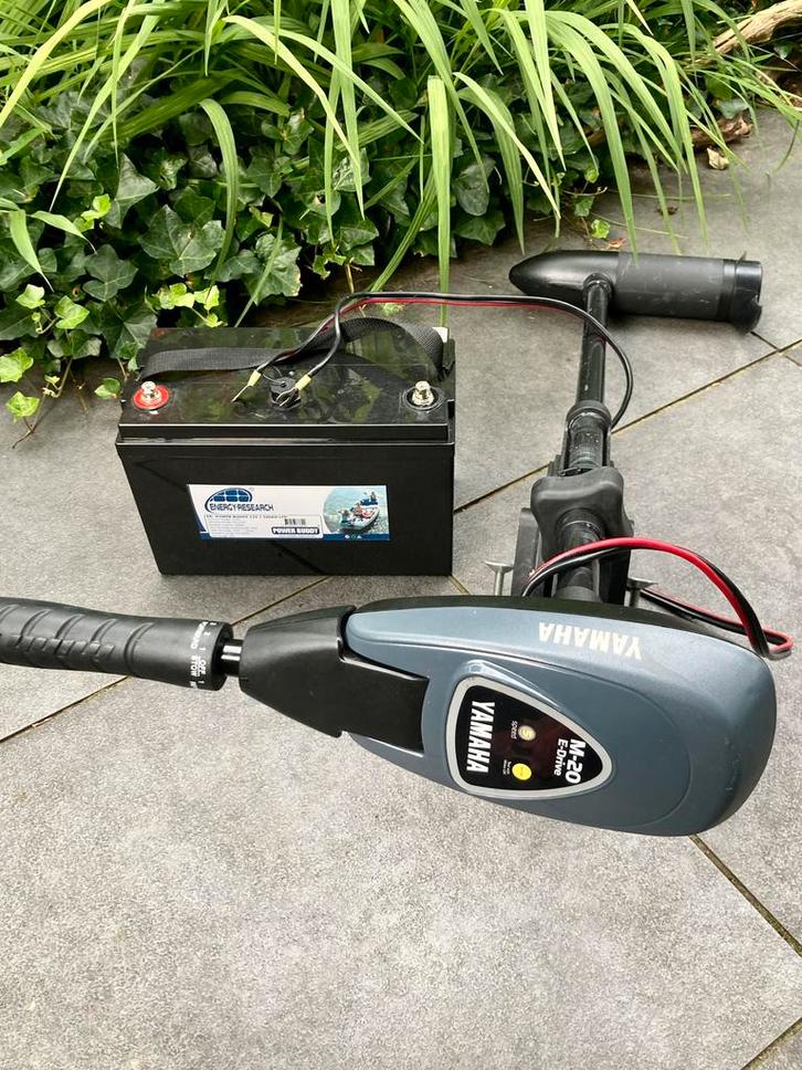 Yamaha elektrische motor/Lithium Accu Energy-research, Watersport en Boten, Kano's, Gebruikt, Overige typen, Ophalen