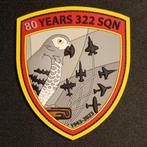 KLU 322 Squadron 80 Jaar Patch PVC, Verzamelen, Militaria | Algemeen, Ophalen of Verzenden, Luchtmacht, Nederland, Embleem of Badge